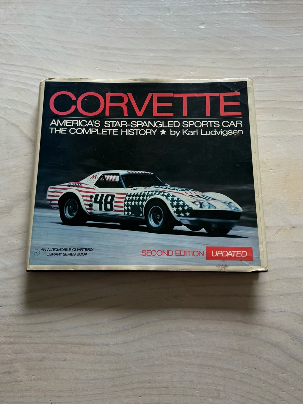 Coffee Table Car Book - Black Cover with Red Title